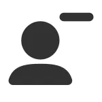 User Minus SVG Icon